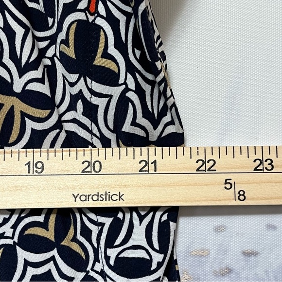 LAUNDRY by SHELLI SEGAL Aztec Shift Dress‎ Size L Mandarin Red Multi Liquid Knit - Picture 16 of 16